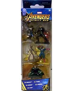 JADA TOYS MARVEL NANO METALFIGS 映画版 AVENGERS: INFINITY WAR 5PACK [ROCKET入り]